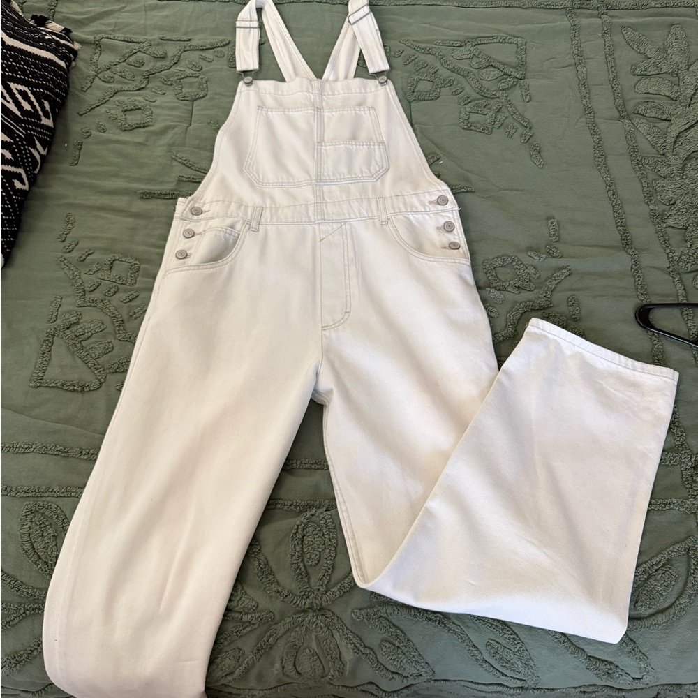 Free People Ziggy Overalls light wash size L